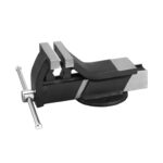 ALL STEEL VICE FIXED BASE WITH ADDITIONAL PIPE HOLDING JAWS 039