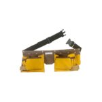 Suede Two Tone Leather Tool Pouch Bag 1418